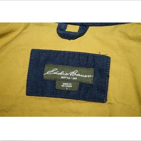 Eddie Bauer Blue Corduroy Zip Button Up Jacket - Picture 8 of 8